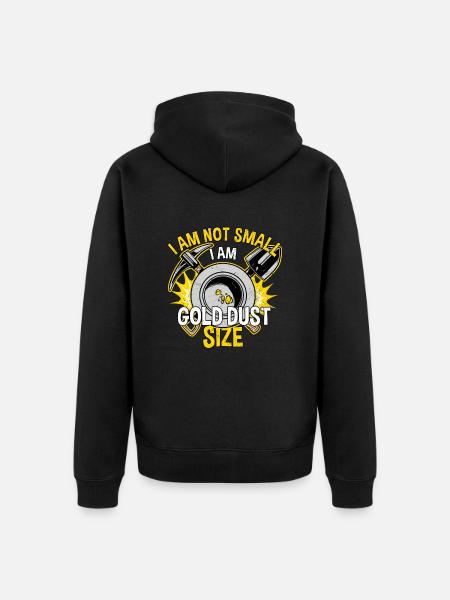 Goldgräber Goldsucher Goldschürfer - Unisex Premium Bio Zip Hoodie - Schwarz