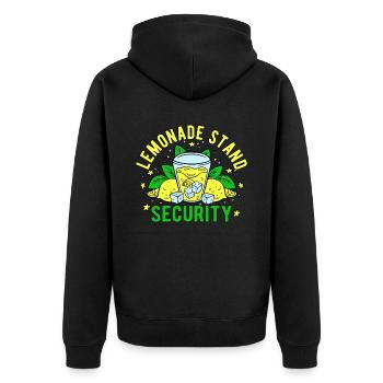 Lemonade Stand Sécurité Lemonade Vendeur - Veste à capuche bio Premium Unisexe - noir - Dos - Nico (187cm)