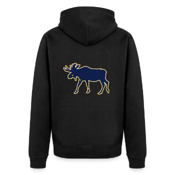 Alaska Tshirt Hommes Femmes Enfants USA Pôle Nord - Veste à capuche bio Premium Unisexe - noir - Dos - Nico (187cm)