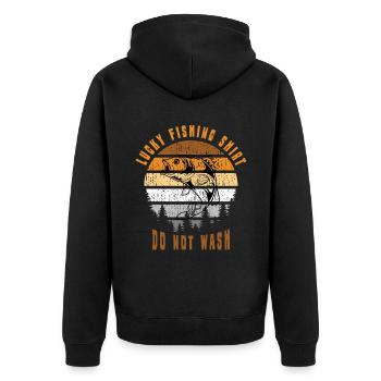 Pêcheur Pêcheur Pêche Canne à pêche Pêche Pêcheur - Veste à capuche bio Premium Unisexe - noir - Dos - Nico (187cm)