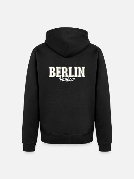 Berlin Pankow - Unisex Premium Organic Zip Hoodie - black