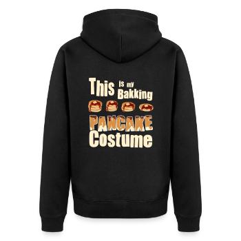 Costume de cuisson de crêpes - Crêpe drôle - Veste à capuche bio Premium Unisexe - noir - Dos - Nico (187cm)