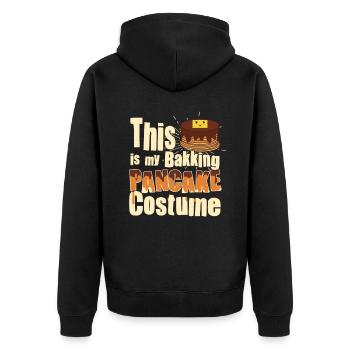 Costume de cuisson de crêpes - Crêpe drôle - Veste à capuche bio Premium Unisexe - noir - Dos - Nico (187cm)