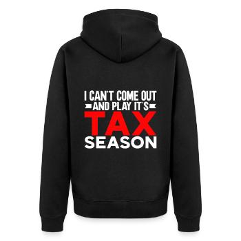 Comptable Cadeau Profession Finance Conseiller Fiscal - Veste à capuche bio Premium Unisexe - noir - Dos - Nico (187cm)