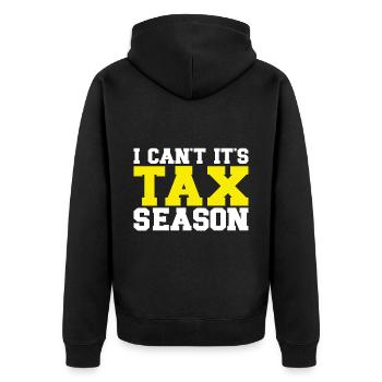Buchhalter Geschenk Beruf Finanzen Steuerberater - Unisex Premium Bio Zip Hoodie - Schwarz - Hinten - Nico (187cm)
