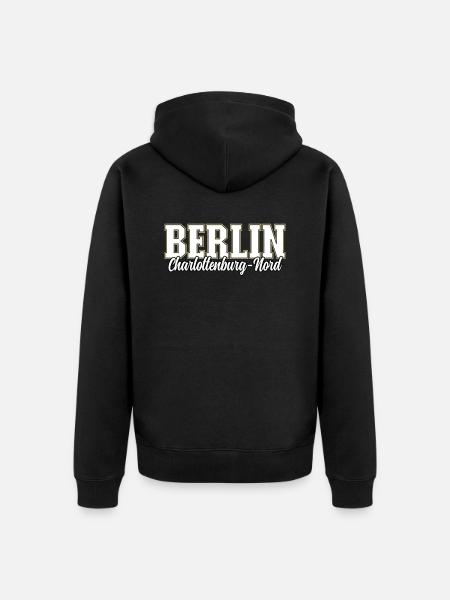 Berlin Charlottenburg-nord - Unisex Premium Bio Zip Hoodie - Schwarz