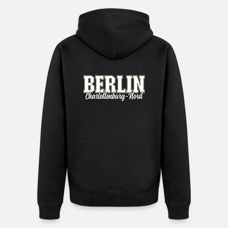 Berlin Charlottenburg-nord - Veste à capuche bio Premium Unisexe - noir
