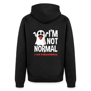 Ghost Paranormal Spell Cadeau Chasseur de Fantômes - Veste à capuche bio Premium Unisexe - noir - Dos - Nico (187cm)