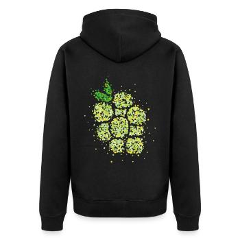 Remplacement du costume de raisin Carnaval Confettis - Veste à capuche bio Premium Unisexe - noir - Dos - Nico (187cm)