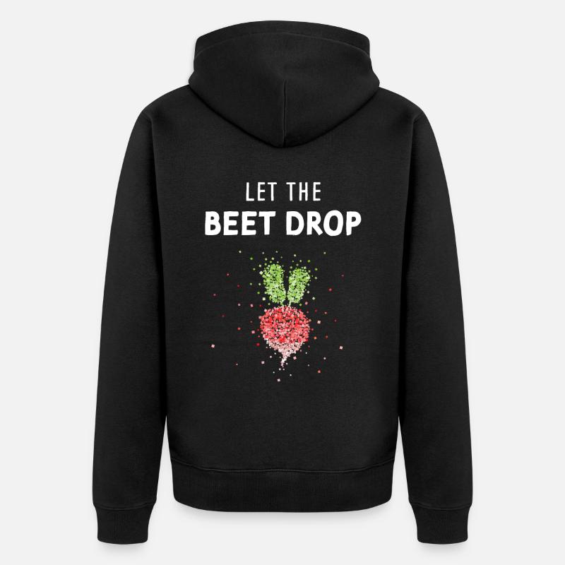 Radieschen Beet Kostümersatz Karneval Fasching - Unisex Premium Bio Zip Hoodie - Schwarz