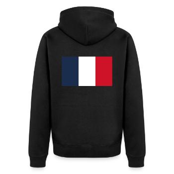 Drapeau officiel de Wallis et Futuma Pays wallisien - Veste à capuche bio Premium Unisexe - noir - Dos - Nico (187cm)