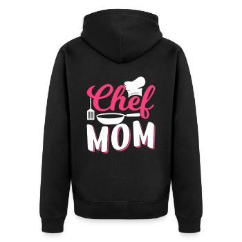 Cuisinier Maman Cuisinier Cuisine Mère - Veste à capuche bio Premium Unisexe - noir - Dos - Nico (187cm)