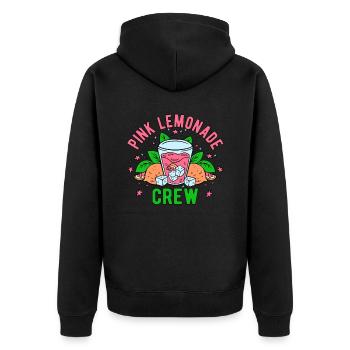 Limonadenverkäufer Lemonade Stand Fondateur et PDG - Veste à capuche bio Premium Unisexe - noir - Dos - Nico (187cm)