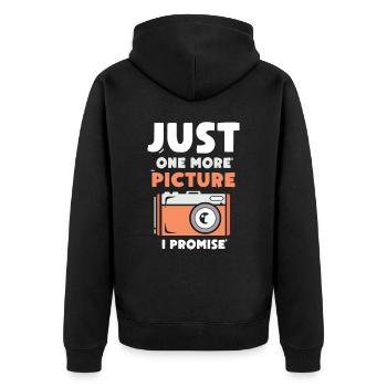 Une seule photo de plus promettait la photographie maman - Veste à capuche bio Premium Unisexe - noir - Dos - Nico (187cm)