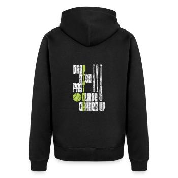 Softball - Veste à capuche bio Premium Unisexe - noir - Dos - Nico (187cm)
