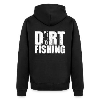 Beach Found, Metal Detector, Probe Walker - Unisex Premium Organic Zip Hoodie - black - Back - Nico (187cm)