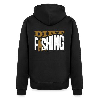 Beach Found, Metal Detector, Probe Walker - Unisex Premium Organic Zip Hoodie - black - Back - Nico (187cm)