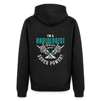 Je suis un radiologue Super Power Radiologie X-Ray - Veste à capuche bio Premium Unisexe - noir - Dos - Nico (187cm)