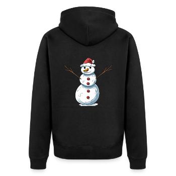 Drôle de bonhomme de neige - Veste à capuche bio Premium Unisexe - noir - Dos - Nico (187cm)