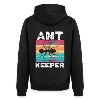 Gardien de fourmis Fourmi Chuchoteur Fourmi Amateur Insecte - Veste à capuche bio Premium Unisexe - noir - Dos - Nico (187cm)