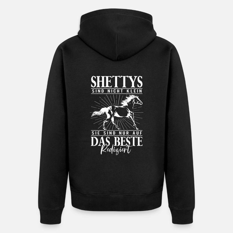 Shetty - Unisex Premium Bio Zip Hoodie - Schwarz