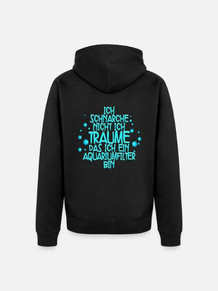 Aquarianer - Unisex Premium Bio Zip Hoodie - Schwarz