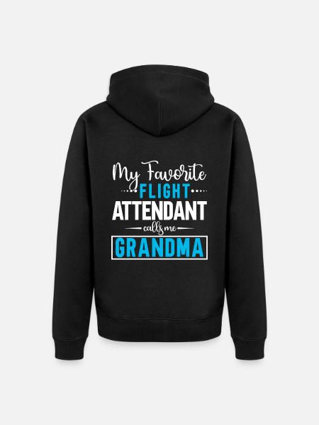 Flight Attendant Stewardess Cabin Crew - Unisex Premium Organic Zip Hoodie - black