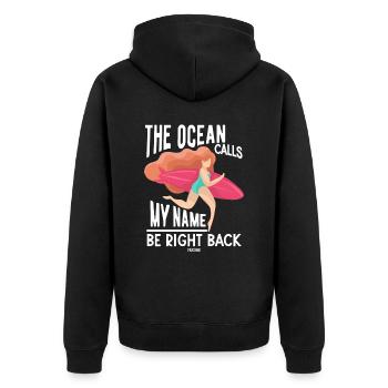 Sports nautiques Surf Surf Surf Sport - Veste à capuche bio Premium Unisexe - noir - Dos - Nico (187cm)