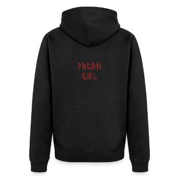 Fille pagan by nature Witchcraft sorcière gothique - Veste à capuche bio Premium Unisexe - noir - Dos - Nico (187cm)