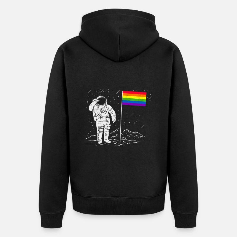 LGBTQ bisexuels - Veste à capuche bio Premium Unisexe - noir