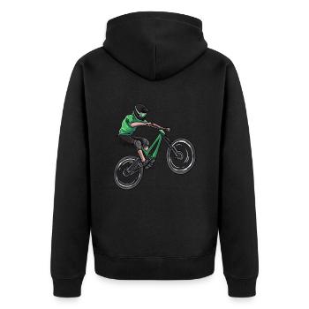 VTT VTT - Veste à capuche bio Premium Unisexe - noir - Dos - Nico (187cm)