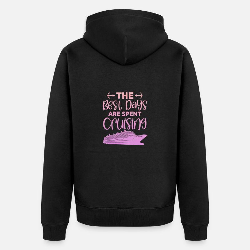 Croisière - Veste à capuche bio Premium Unisexe - noir