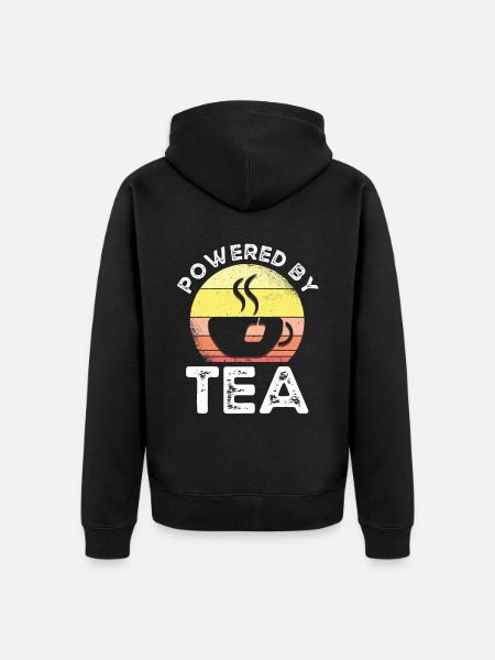 Teetrinker Teeliebhaber Geschenk Tee - Unisex Premium Bio Zip Hoodie - Schwarz