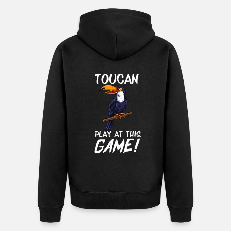 Oiseau toucan - Veste à capuche bio Premium Unisexe - noir