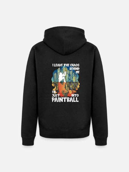 Chaos Paintball - Unisex Premium Organic Zip Hoodie - black