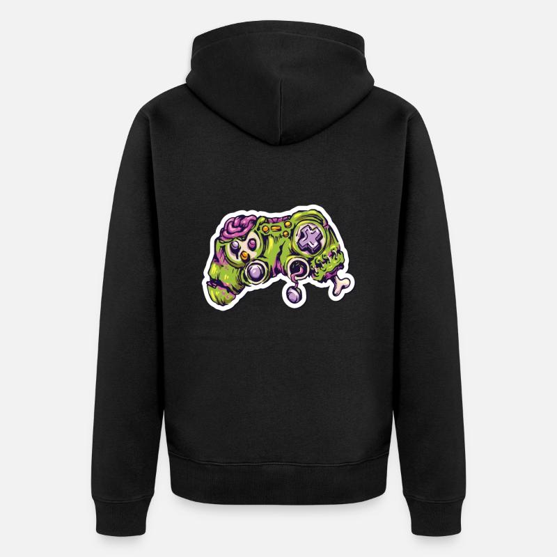 Zombie Joystick Controller Gamer - Veste à capuche bio Premium Unisexe - noir