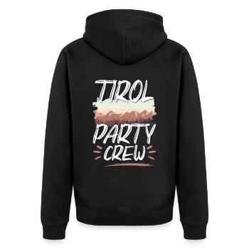 Tirol Party Crew - Veste à capuche bio Premium Unisexe - noir - Dos - Nico (187cm)