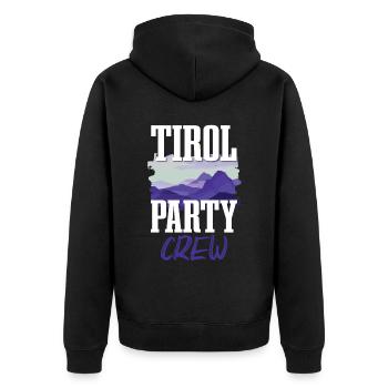 Tirol Party Crew - Veste à capuche bio Premium Unisexe - noir - Dos - Nico (187cm)