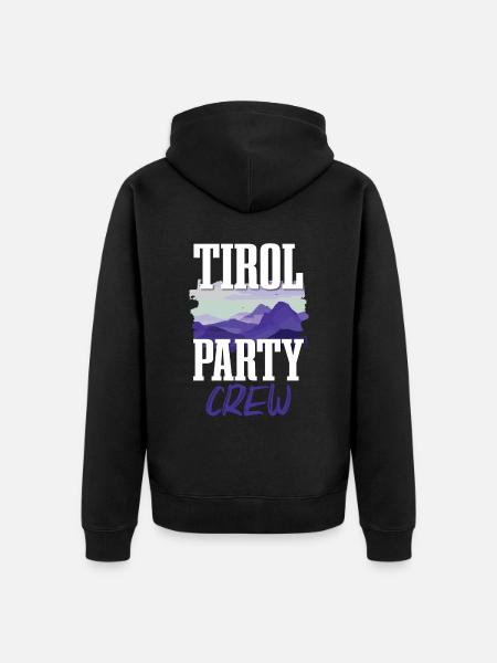 Tirol Party Crew - Unisex Premium Organic Zip Hoodie - black