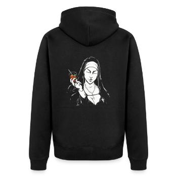 Holy Aperoli Italie Cocktail Drink Drôle de vin - Veste à capuche bio Premium Unisexe - noir - Dos - Nico (187cm)