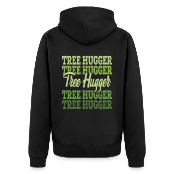 Tree Hugger Tree Protection - Veste à capuche bio Premium Unisexe - noir - Dos - Nico (187cm)