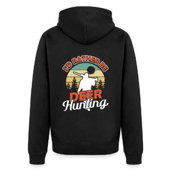 Id plutôt être Duck Hunting Entenjagd - Veste à capuche bio Premium Unisexe - noir - Dos - Nico (187cm)