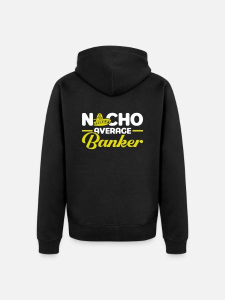 Bankier Bank Money Bankier - Uniseks Premium bio ziphoodie - zwart