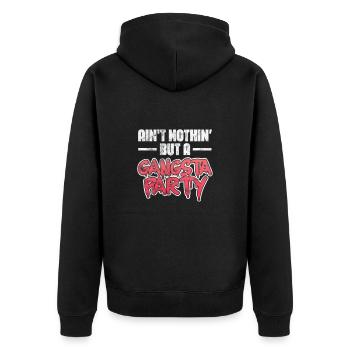 Hip Hop - Veste à capuche bio Premium Unisexe - noir - Dos - Nico (187cm)