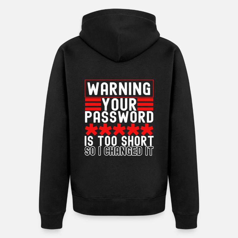 Programmierer Cyber Security - Unisex Premium Bio Zip Hoodie - Schwarz