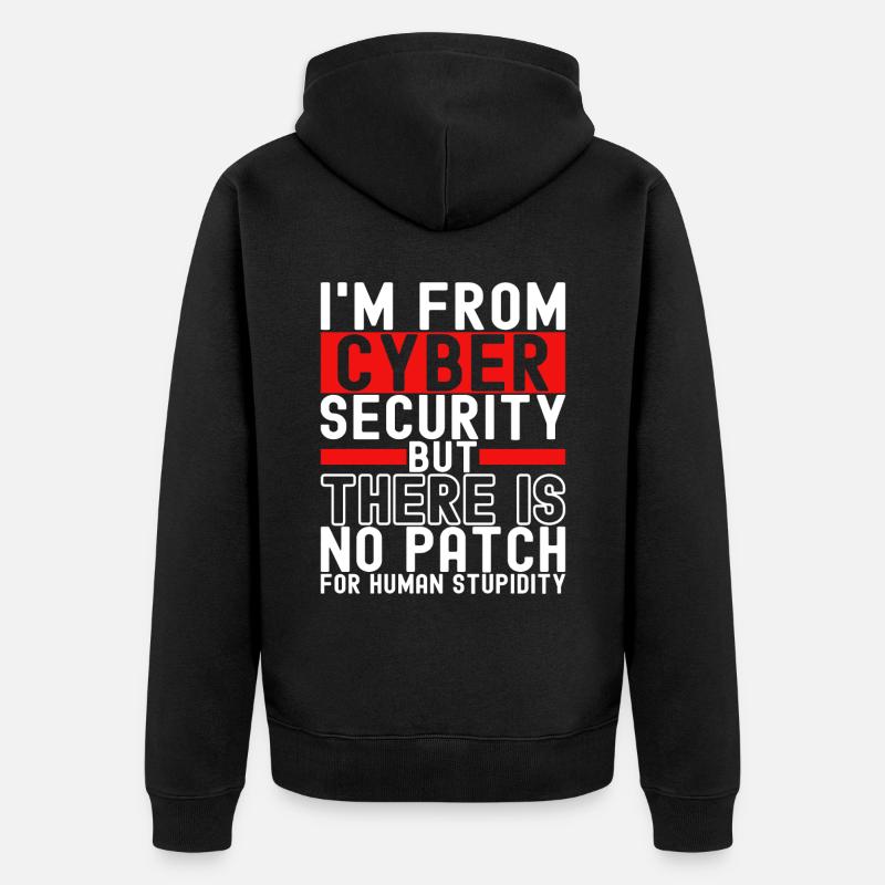 Programmer Cyber Security - Unisex Premium Organic Zip Hoodie - black