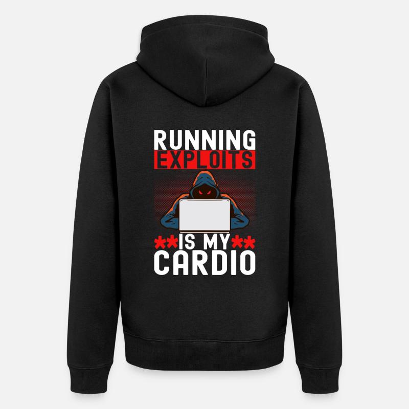 Programmeur Cybersécurité - Veste à capuche bio Premium Unisexe - noir