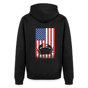 Cancer Cadeau Crevette Crabe Homard Scorpion - Veste à capuche bio Premium Unisexe - noir - Dos - Nico (187cm)