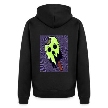 Halloween Cadeau Sorcière Crème Glacée Killer Horreur - Veste à capuche bio Premium Unisexe - noir - Dos - Nico (187cm)