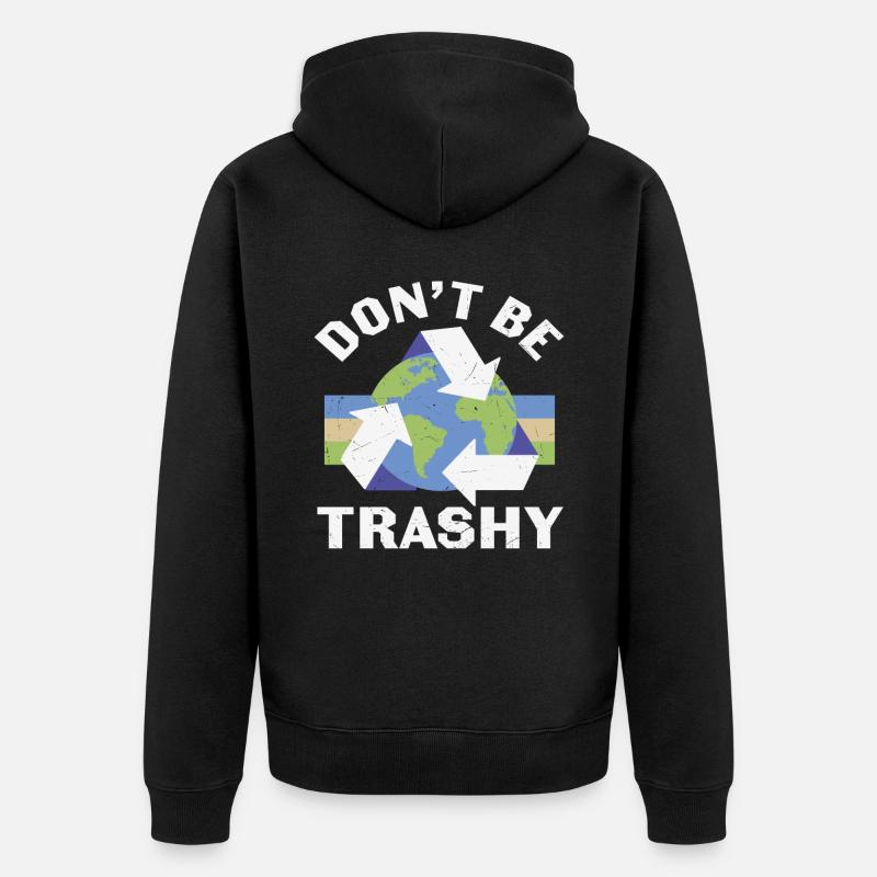 Ne soyez pas trashy Recycle - Veste à capuche bio Premium Unisexe - noir